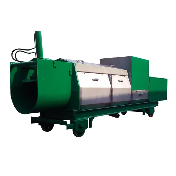 Sola máquina de la prensa de tornillo, desecación de la basura de comida automática para el proceso en gran - Exprimidor - foodmachtech